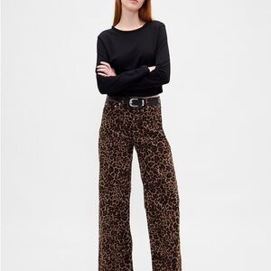 GAP High Rise Stride Corduroy Wide-Leg Pants